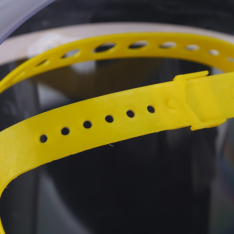 Fully Organic yellow Big Window Transparent Visor face shield