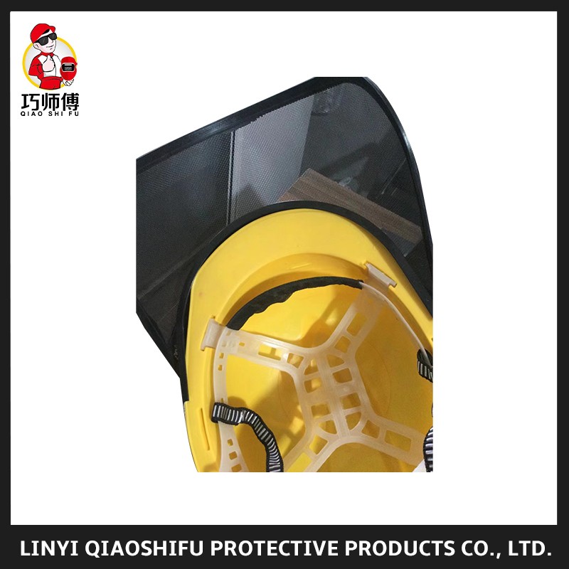 Protective mask face shield with safety helmet