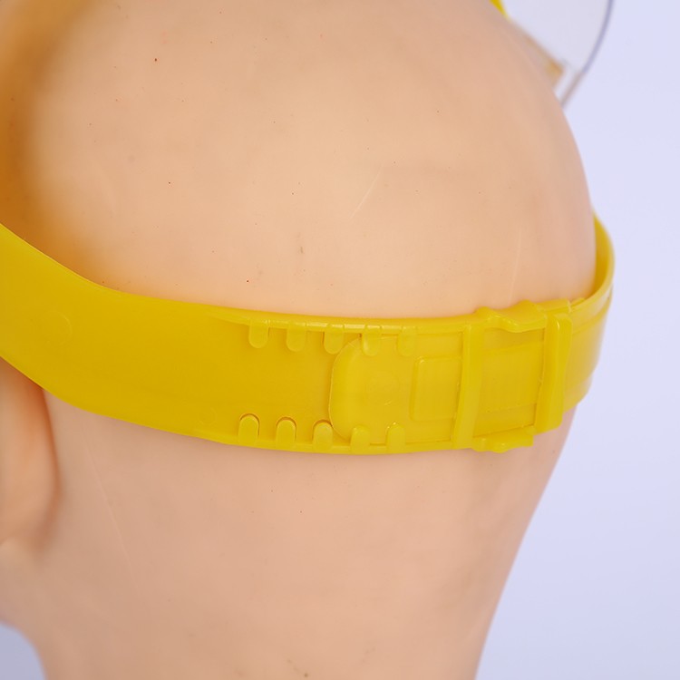 Fully Organic yellow Big Window Transparent Visor face shield