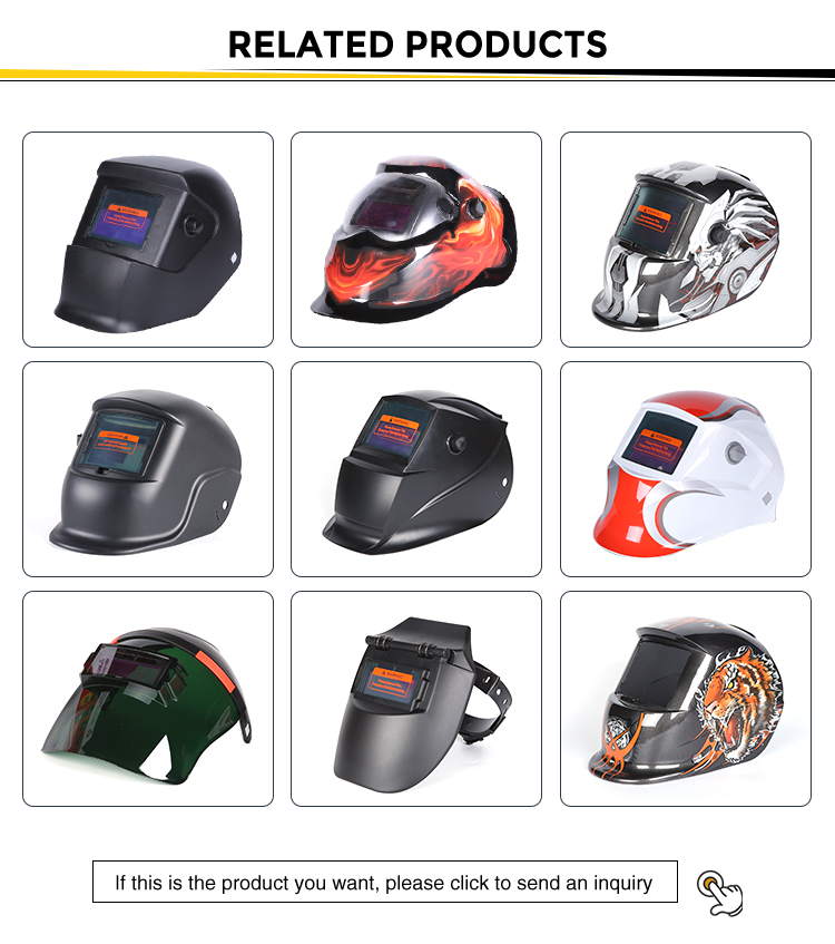 Colorful Decal Paint Auto Dimming Welding helmet Auto Darkening Welding helmet(图2)